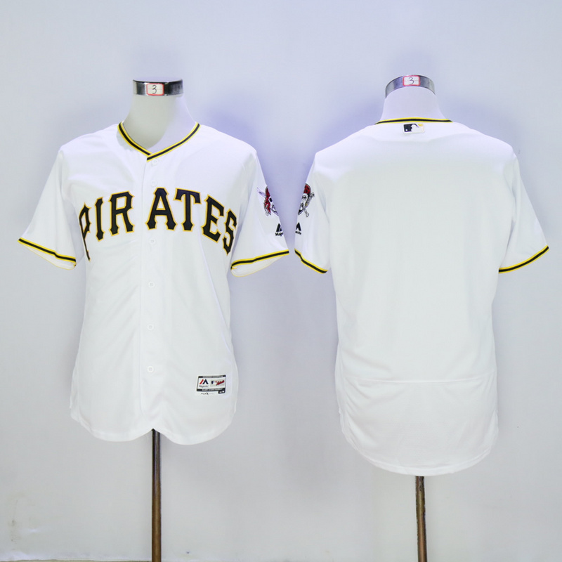 Men Pittsburgh Pirates Blank White Elite MLB Jerseys1